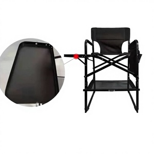 Silla Plegable <span class=keywords><strong>de</strong></span> Maquillaje <span class=keywords><strong>de</strong></span> Aleación <span class=keywords><strong>de</strong></span> Aluminio y Nailon para Artistas, Directores, Campismo, Hogar y Salón - Product Image 4