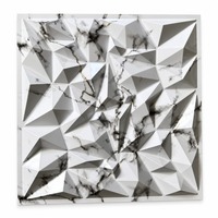 Panneau mural en PVC 3D décoratif multicolore, imperméable et résistant à l'humidité, idéal pour les salles de bain et les centres commerciaux – Vente chaude directe usine
