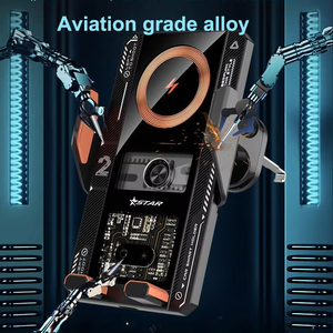Nuevo Soporte para Teléfono y <span class=keywords><strong>Cargador</strong></span> Inalámbrico para Auto T8, Estilo Mecha, con Sensor Automático, Aleación, Rotación de 360 Grados - Product Image 3