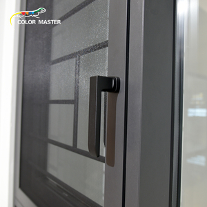 कम कीमत आधुनिक एल्यूमीनियम कैसमेंट विंडो के साथ स्क्रीन बाहरी उद्घाटन थर्मल ब्रेक के साथ होटल और अपार्टमेंट के लिए डबल ग्लेज्ड - Product Image 5