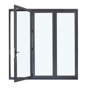 Kuzey amerikan lüks villa için Modern tasarım panoramik geniş açıklıklı kapı temperli emniyet camı ile katlanabilir alüminyum alaşım - Product Image 5