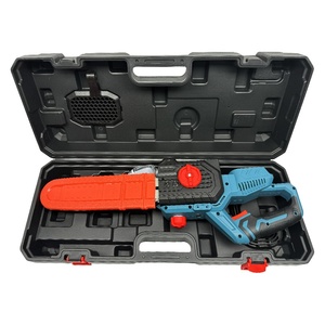Scie à chaîne sans balais rechargeable à batterie lithium 21V 800W 12 pouces pour l'élagage domestique et la coupe du bois - Product Image 4