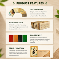 Carte de visite en bois personnalisable avec code NFC, QR et UHF, carte de membre en bambou écologique, personnalisable en usine