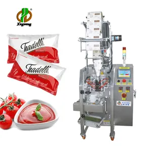 Full automatic liquid bag mayonnaise/sauce/chili sauce pouch four side seal packing machine