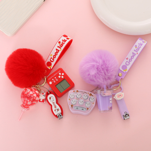 Máy Cắt Móng Tay Nổi Acrylic Cho Nam Nữ OEM ODM Tùy Chỉnh Máy Chơi Game Mini Bóng Mịn <span class=keywords><strong>LED</strong></span> Móc Chìa Khóa Đồ Chơi Học Sinh Cho Trẻ Em - Product Image 5