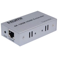 4K HDMI Extender 100M 330FT Cat5e/Cat6 Ethernet Câble HDMI Émetteur Récepteur pour PC Bleu pour PS4 Lecteur DVD TV Affichage Vidéo