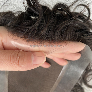 Wholesale High Quality Replacement System Glue Capillary Prosthesis Australia Base 100% Indian Wigs Human Hair Patch Men <strong>Toupee</strong> - Product Image 1