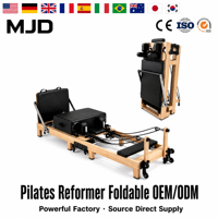 Machine de Pilates pliable professionnelle OEM/ODM en bois pour équipement de studio à domicile, vente en gros, directement de l'usine, certifiée CE ISO SGS
