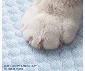 Upgraded <strong>Cool</strong> Ice Fabric Chew Resistant Pet Cooling <strong>Mat</strong> for Small Medium Large Dogs <strong>Cats</strong> Summer Sofa Rest Cushion - Product Image 4