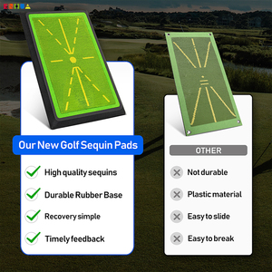 Nouveau <span class=keywords><strong>tapis</strong></span> d'entraînement de <span class=keywords><strong>golf</strong></span> à paillettes nacrées pour la détection du swing et l'feedback instantané - Aide à la pratique du swing et à la détection du mouvement du bâton - Product Image 3