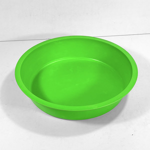 Green Plastic Feed Trough 1511-3 Copolymer PP Pan Feeder For Pig Chicken Farming - Product Image 1