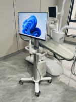 Station de travail mobile tout-en-un pour dentisterie avec écran tactile, batterie intégrée, compatible avec les scanners intra-oraux Medit et Shining 3D