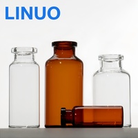 Flacon de 10 ml, flacon en verre de 10 ml, flacon en verre ambré avec bouchon et capuchon en plastique-aluminium de 13 mm, flacon pour injection pharmaceutique, flacon pour médicaments