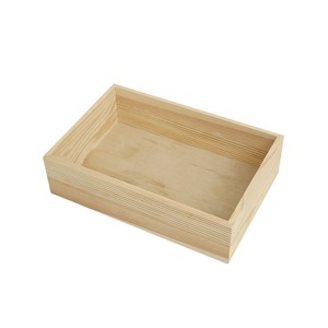 Caja de almacenamiento de madera para escritorio, organizador rectangular con parte superior abierta para almacenamiento de dulces y regalos - Product Image 5