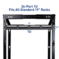 Panel Patch Jaringan 24 Port 48 Port Cat5e Cat6 Keystone UTP FTP Rak Mount Panel