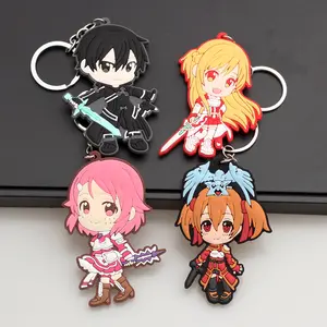 Anime Perifere Zwaardkunst Online Stripfiguur Yuuki Asuna Hanger Pvc Sleutelhanger