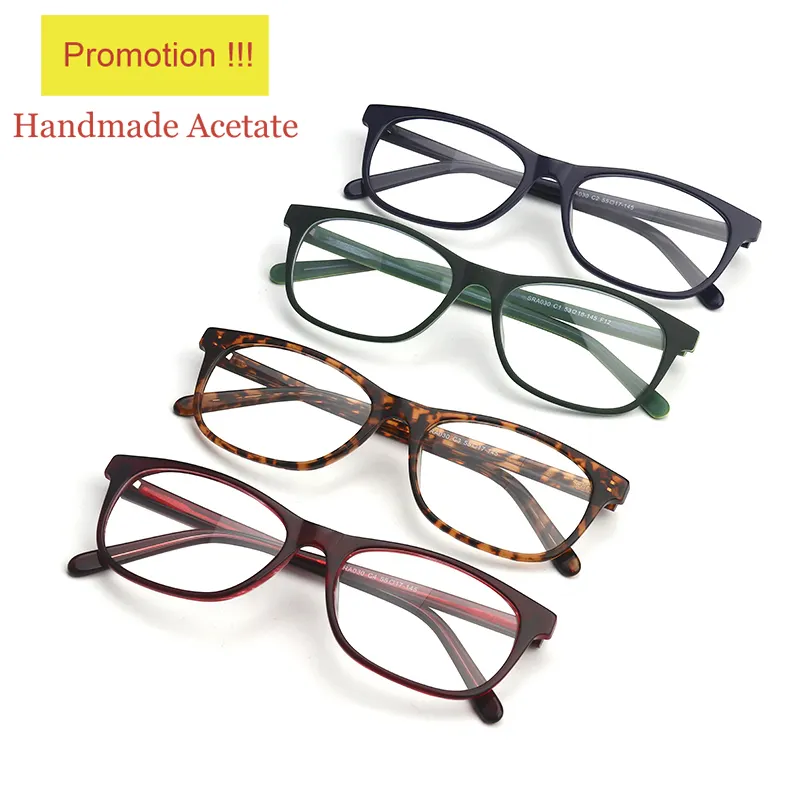 SRA030 أفضل سعر النساء نمط ملون نظارات خلات الأسيتات إطارات النظارات البصرية