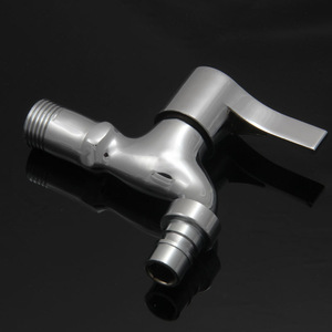 Robinet de machine à laver à poignée unique, avec cartouche céramique, fixation murale, installation facile, style contemporain - Product Image 3