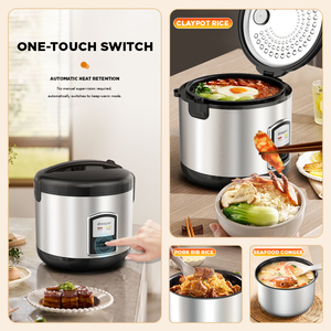 Dreepor หม้อหุงข้าวไฟฟ้ากระทะ nonstick 3L สัมผัสเดียวเพื่อสุขภาพหม้อหุงข้าวไฟฟ้า500W อุ่นอัตโนมัติ - Product Image 2