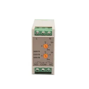 Adjustable tunggal fase protector SVR-220W lebih dari tegangan di bawah tegangan relay tegangan pemantauan relay mini relay