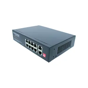 HUASIFEI 10 port unmanaged intelligent PoE switch for hotels to form cost-effective networks