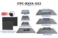 PC industriel tout-en-un avec écran tactile capacitif de 18,5 pouces, 4 ports COM, étanche IP65, DDR3, Windows 7, Linux, normes VESA