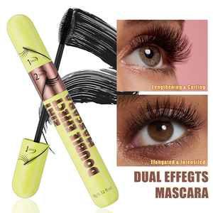Máscara de Pestañas 2 en 1 de Doble Cabezal, Resistente al Agua, a Prueba de Manchas, Voluminizadora y Rizadora, Fórmula Líquida para Pestañas Audaces - Product Image 2