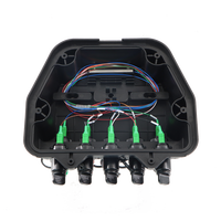 Caja de terminación CTO preconectorizada de 10 puertos, conector endurecido HW Mini SC, caja de terminación FTTH preconectorizada CTO Nap