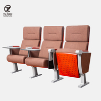 Chaises d'église commerciales en tissu, design moderne, pliables, confortables, pour auditoriums, salles de conférence, escaliers, cinéma