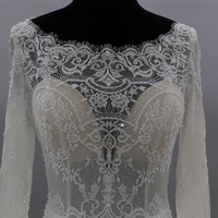 Hijab à manches longues, robes de mariée en dentelle appliquées, robe arabe, vêtements islamiques, robe de mariée