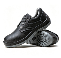 Bottes de travail en PU en gros avec embout en acier anti-écrasement, anti-perforation et semelle intérieure en fer, chaussures de sécurité protectrices pour chantier de construction