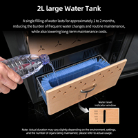 Humidor à cigares vertical électronique à température contrôlée, refroidi par compresseur, avec contrôle WiFi, en bois de cèdre, capacité 93L, pour usage domestique