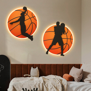 Peinture de luxe moderne à diodes électroluminescentes peinture <span class=keywords><strong>basket</strong></span>-ball grès peinture salon <span class=keywords><strong>chambre</strong></span> décoration murale art suspendu - Product Image 5