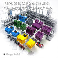 Nouvelle Arrivée Connecteur Automobile Série Moteur 250 ABS Nylon 6120-2063 2.8mm 6.3mm 7.8mm 6 Broches en Cuivre