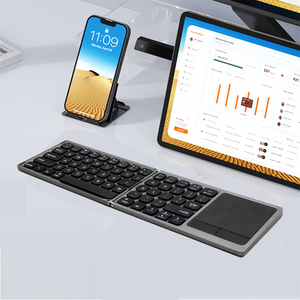 Đa-Thiết Bị Tương Thích Có Thể Gập Lại Cho Bluetooth Bàn Phím Với Touchpad Cho IOS Android Cửa Sổ Máy Tính Xách Tay Máy Tính Bảng Điện Thoại Thông Minh - Product Image 2