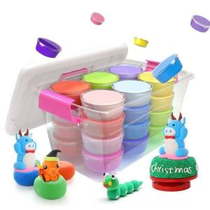 Argile en plastique 24 couleurs ultra-légère pour enfants DIY éducatif <span class=keywords><strong>maternelle</strong></span> espace modélisation des couleurs fait à la main pour les enfants - Product Image 1