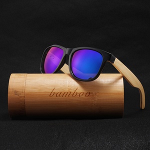 Gafas de Sol Personalizadas al por Mayor, Gafas de Sol de Bambú Baratas con <span class=keywords><strong>Espejo</strong></span>, Gafas de Sol de Madera con Protección UV400, Gafas de Sol de Madera Estilo Salvaje - Product Image 1