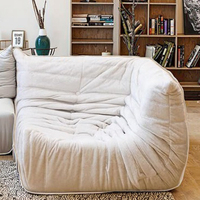 Canapé d'angle moderne Fauteuil compressé sous vide Canapé paresseux à siège unique pour le salon de l'appartement