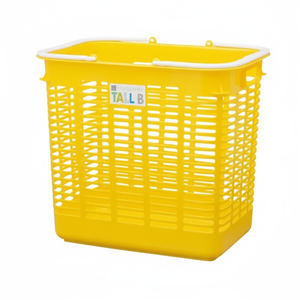 Design multiuso con cestello portaoggetti alto giallo - Product Image 1