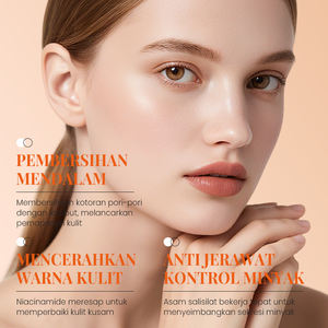 KORMESIC Certifié Bpom, Vente en Gros, Nettoyant Visage Anti-Acné et Séborégulateur 100ml, Nettoyant Facial Blanchissant et Anti-Acné - Product Image 2