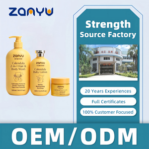 Set <span class=keywords><strong>Shampoo</strong></span> e Bagnoschiuma Vegano per Neonati a Marchio Privato, Lozione per Bambini Senza Solfati con Calendula e Vitamina E, Cura Idratante per Neonati - Product Image 6