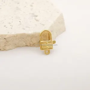 New Arrival Special Lock Shape Lobster Clasp Gold 18k Jewelry Accessory Wholesale