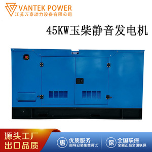 Groupe électrogène diesel Jiangsu Wantai TPD45Y5 45kW 400V 50Hz 1500 tr/min avec capot étanche pour extérieur, silencieux et de secours - Product Image 3