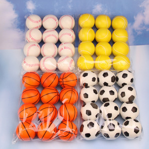 Pelotas Antiestrés de Espuma Suave de Colores Surtidos, Novedosas, de Esponja, de Levantamiento Lento, para Apretar, con Forma de Balón de Fútbol, para Regalo - Product Image 3