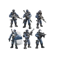Kits de construction miniatures personnalisés OEM, blocs de construction en plastique écologiques, figurines militaires