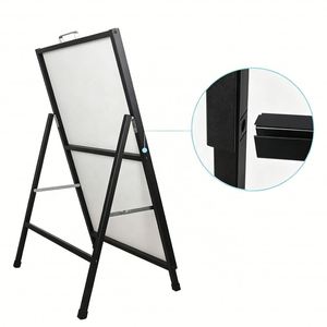 Panneau publicitaire pliable en métal personnalisé, simple face, 24x36 pouces, en forme de A, résistant à l'eau, pour affichage sur trottoir - Product Image 3
