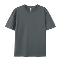T-shirt surdimensionné en vrac de poids lourd OEM impression de logo personnalisé t-shirt uni à manches courtes en coton vierge tissé solide ample de grande taille