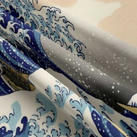 Tissu de fond de surf japonais Kanagawa Ins tissu mural suspendu tête de lit décoration tapisserie