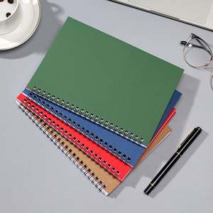 Carnet à spirale A5 avec couverture en papier kraft imprimée personnalisée, carnet à spirale imprimé, carnet promotionnel A5 pas cher - Product Image 5