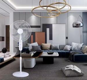 Rechargeable 18-Inch Solar ABS Fan with LED Remote Outdoor Standing Fan Phone Charger DC 20W - Product Image 3